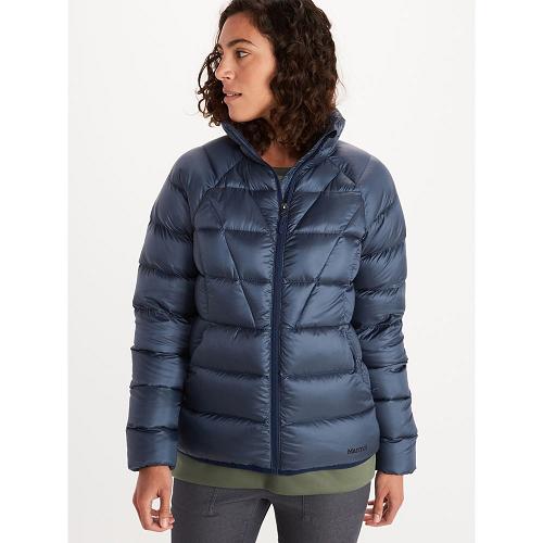 Marmot Hype Jackets - Womens Down Jacket Navy CA4187956 Canada